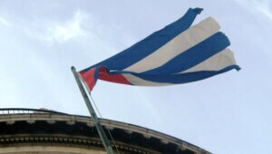 Nuestra bandera en el Capitolio.