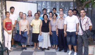 Equipo de Convivencia durante la visita de la Sra. Pia Hallonsten, Consejera a.i. de la Embajada del Reino de Suecia en Cuba.